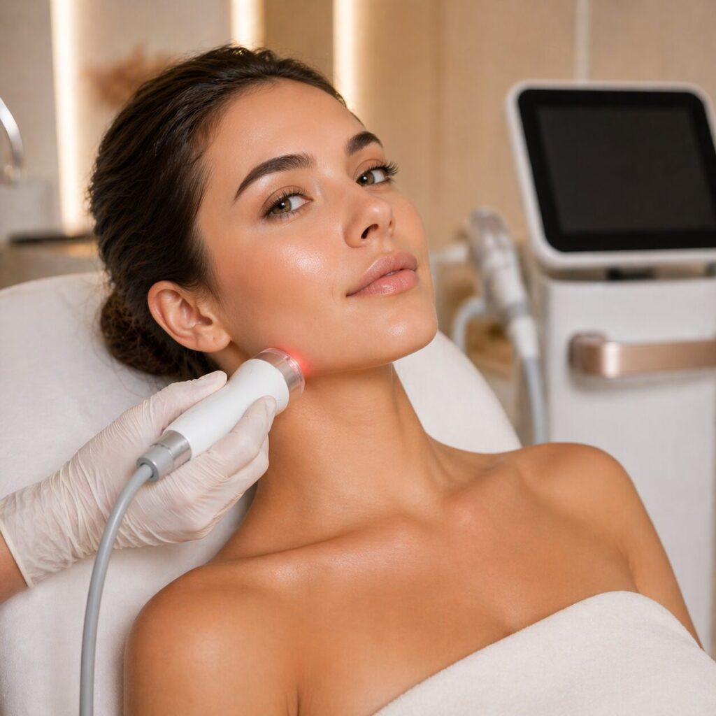 RF skin tightening using advanced Density RF technology